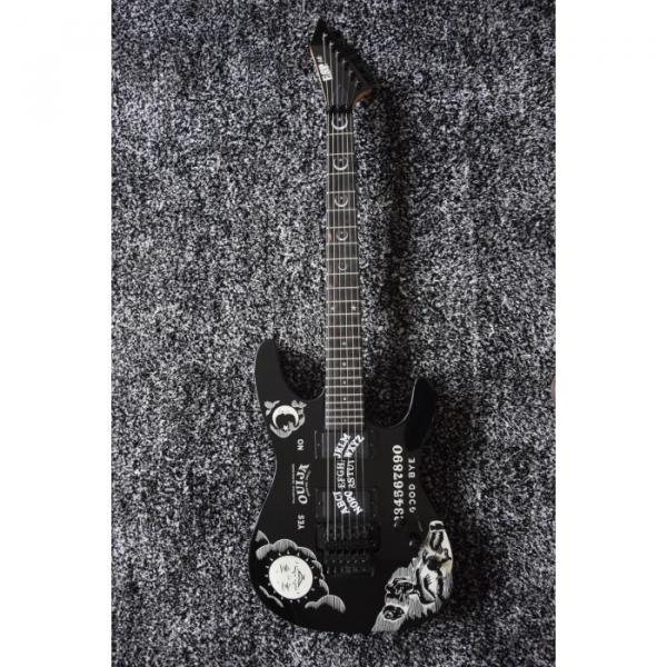 Custom KH2OUIJA Kirk Hammett Ouija Black Opera 6 String Guitar #1 image