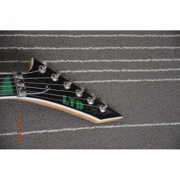 Custom Shop Authorized EMG Pickups Flying V ESP Guitar Black #2 image