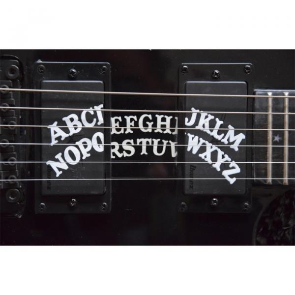 Custom KH2OUIJA Kirk Hammett Ouija Black Opera 6 String Guitar #9 image