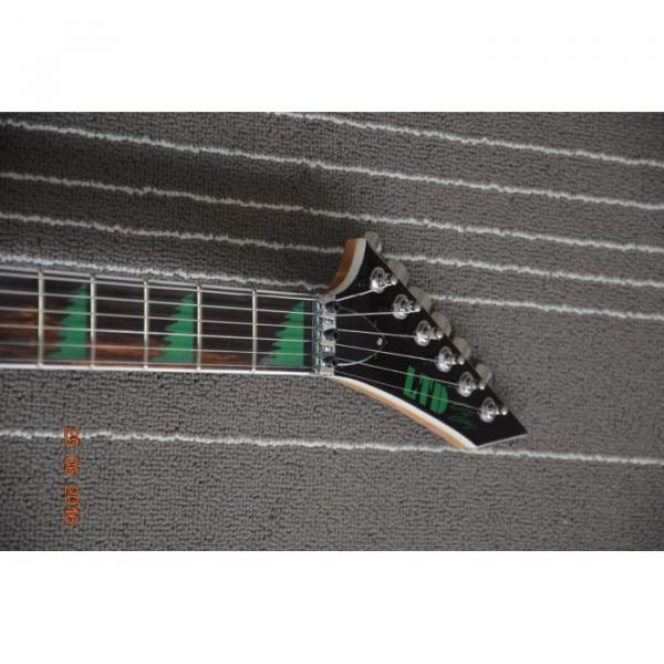 Custom Shop Authorized EMG Pickups Flying V ESP Guitar Black #6 image