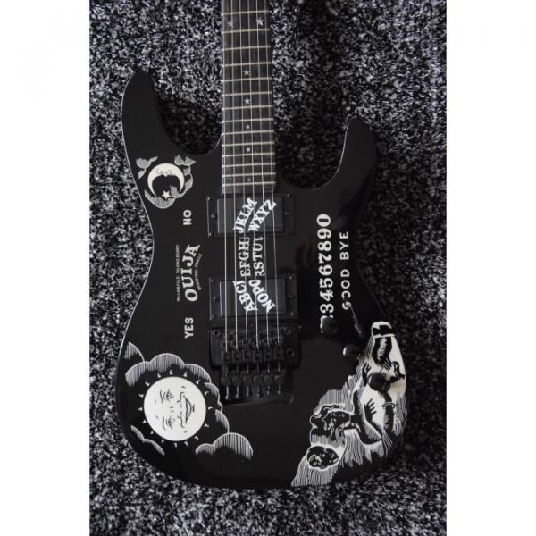 Custom KH2OUIJA Kirk Hammett Ouija Black Opera 6 String Guitar #11 image