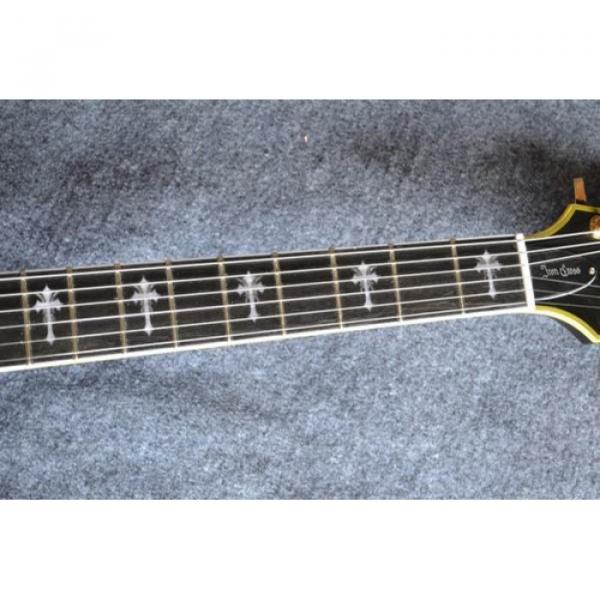 Custom Made ESP Iron Cross Black Electric guitar #7 image