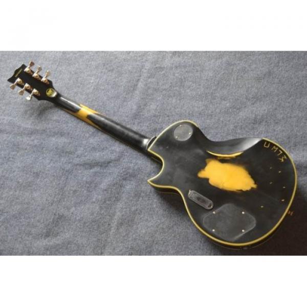 Custom Made ESP Iron Cross Black Electric guitar #11 image