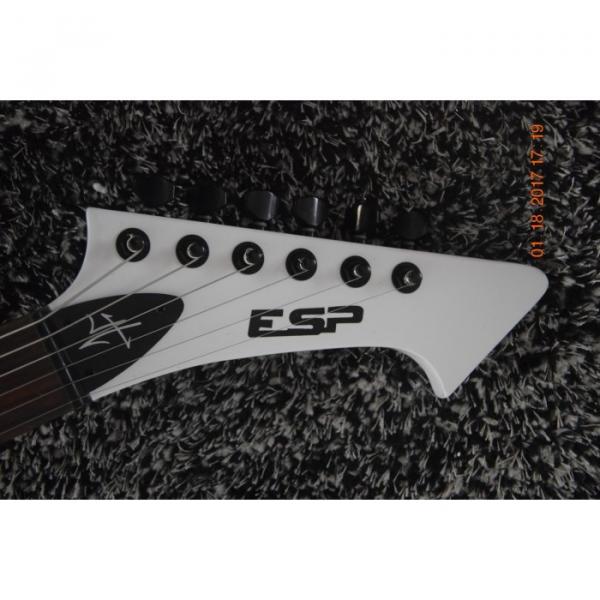 Custom ESP James Hetfield Snakebyte White Electric Guitar #8 image