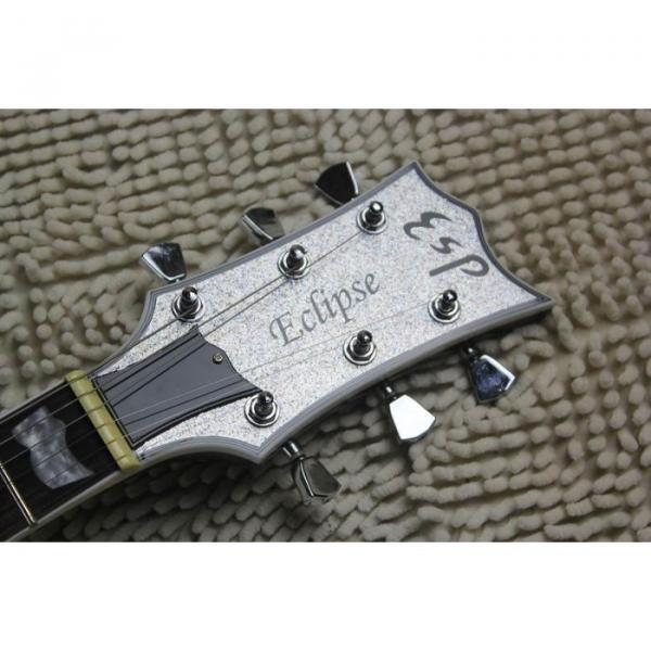 Custom LTD Deluxe ESP Silver Dust Electric Guitar #7 image