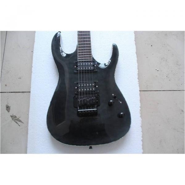 Custom Shop  ESP Black With Floyd Rose Tremolo Guitar #5 image