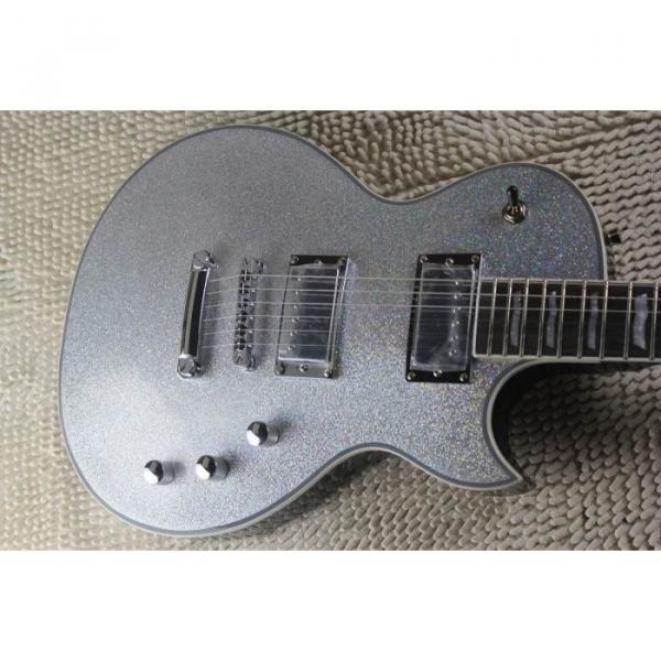 Custom LTD Deluxe ESP Silver Dust Electric Guitar #11 image