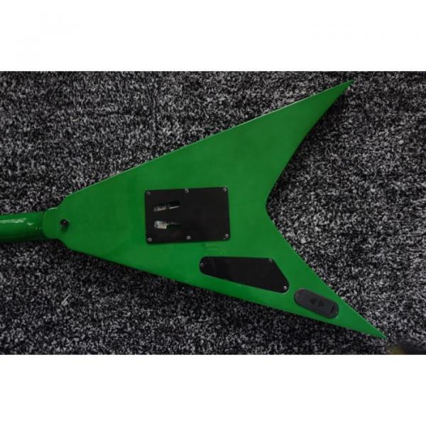 Custom Built Dan Jocobs Flying V ESP LTD Green Guitar #2 image