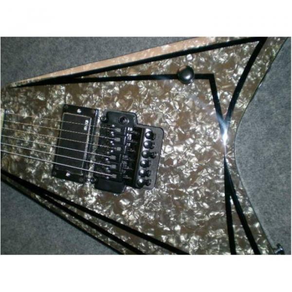 Custom Alexi Laiho Black Diamond Pearl V Guitar #9 image