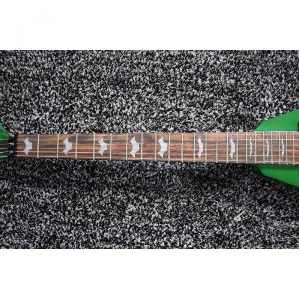 Custom Built Dan Jocobs Flying V ESP LTD Green Guitar #8 image