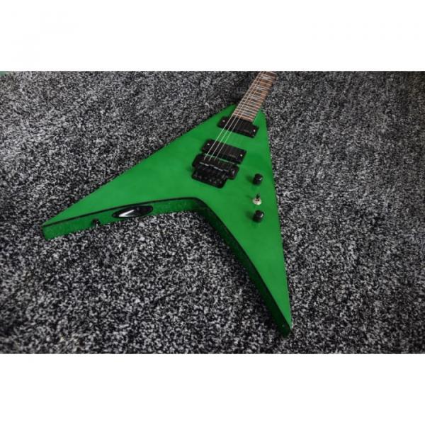 Custom Built Dan Jocobs Flying V ESP LTD Green Guitar #11 image