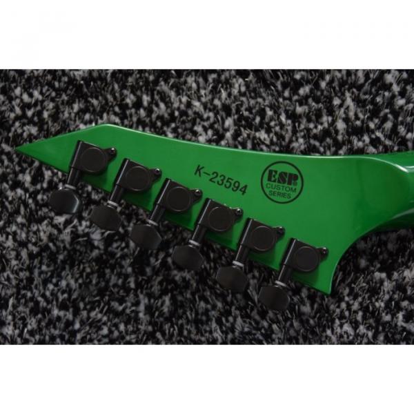 Custom Built Dan Jocobs Flying V ESP LTD Green Guitar #12 image