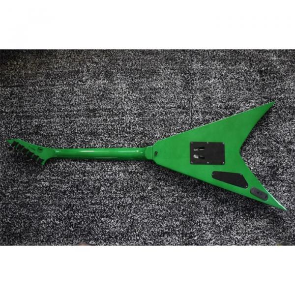 Custom Built Dan Jocobs Flying V ESP LTD Green Guitar #14 image