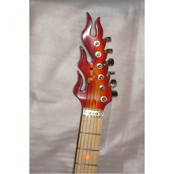 Custom  Shop Fire Flame Electric Guitar Carvings Floyd Rose Tremolo #5 image