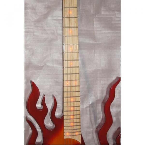Custom  Shop Fire Flame Electric Guitar Carvings Floyd Rose Tremolo #12 image
