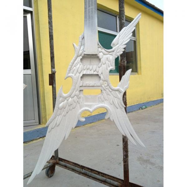 Custom  Shop ESP Angel White Electric Guitar Carvings Floyd Rose Tremolo #7 image
