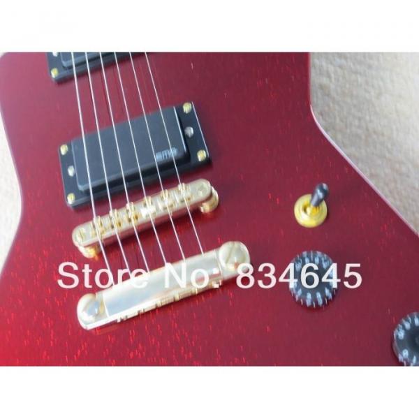 Custom  ESP Explorer MX 250 II Active Pickups EMG Metal Red Electric Guitar #11 image