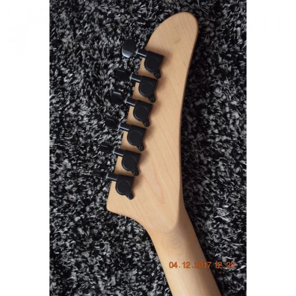 Custom  ESP Black Carved Skull Electric Guitar #10 image