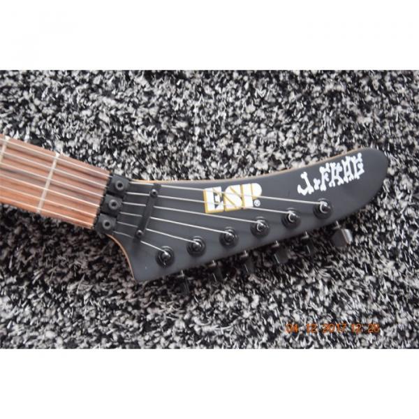 Custom  ESP Black Carved Skull Electric Guitar #11 image
