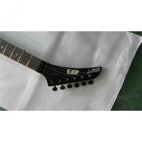 Custom  ESP Black Carved Skull Electric Guitar #6 image
