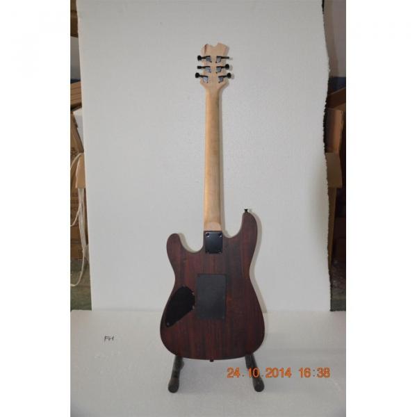 Custom Shop Black Machine Skull Emo 6 String Gear 4 Music Vintage Carved Electric Guitar #6 image