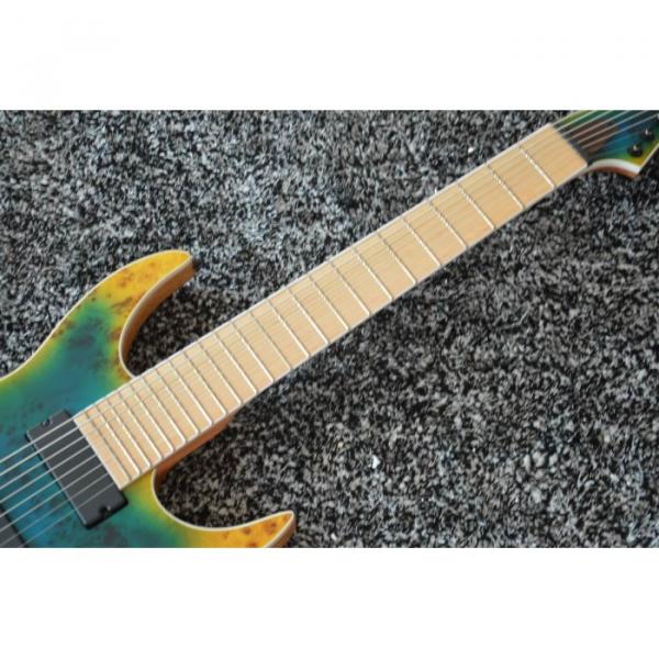 Custom Black Machine 8 String Transparent Blue Maple Fretboard Guitar #3 image