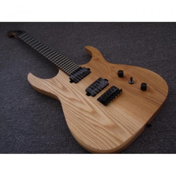 Custom Shop Black Machine 6 String 3 Piece Mahogany Neck Ash Wood Guitar #1 image
