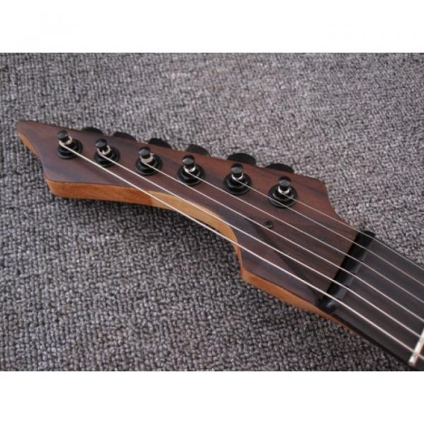 Custom Shop Black Machine 6 String 3 Piece Mahogany Neck Ash Wood Guitar #2 image