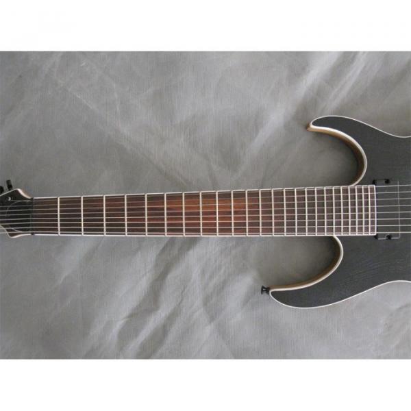 Custom Shop Black Machine 8 String Natural Wood Black Electric Guitar #8 image