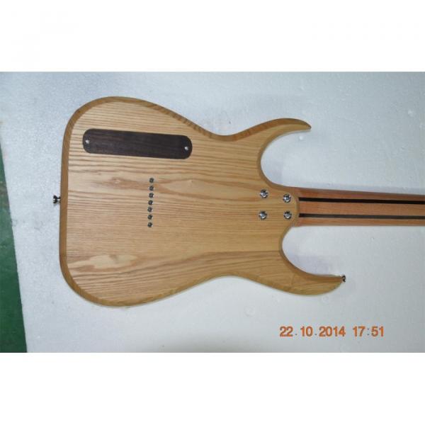 Custom Shop Black Machine 7 String Natural Birdseye Electric Guitar #8 image