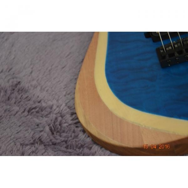 Custom Shop Black Machine 6 String Quilted Blue Maple Top Electric Guitar #10 image