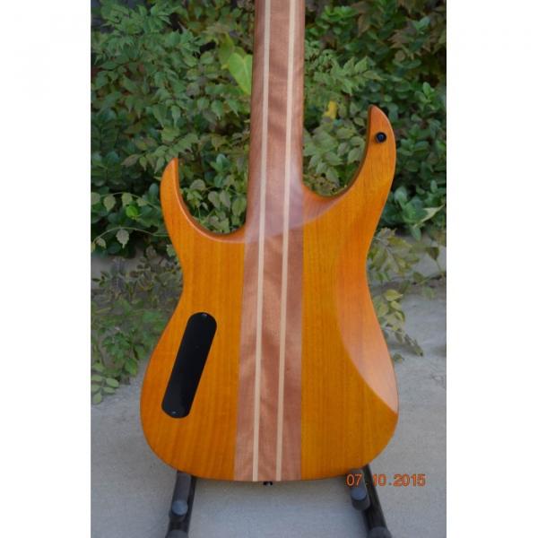 Custom Shop 7 String Honey Amber Finish Electric Guitar Black Machine #6 image