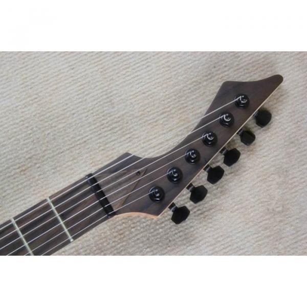 Custom Shop Black Machine 6 String Natural Finish Guitar #6 image