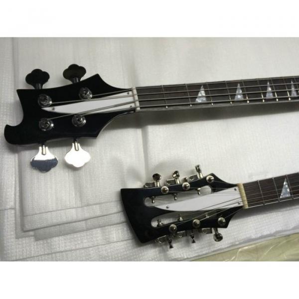 Custom Shop Bolt On Double Neck Jetglo 12 String Guitar 4 String Bass #7 image