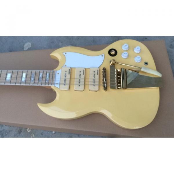 Project 12 String Ivory Color Electric Guitar Maestro Vibrola #6 image