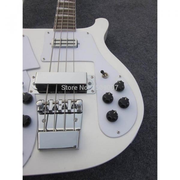 Custom Shop 4003 Double Neck White 4 String Bass 12 String Guitar #8 image