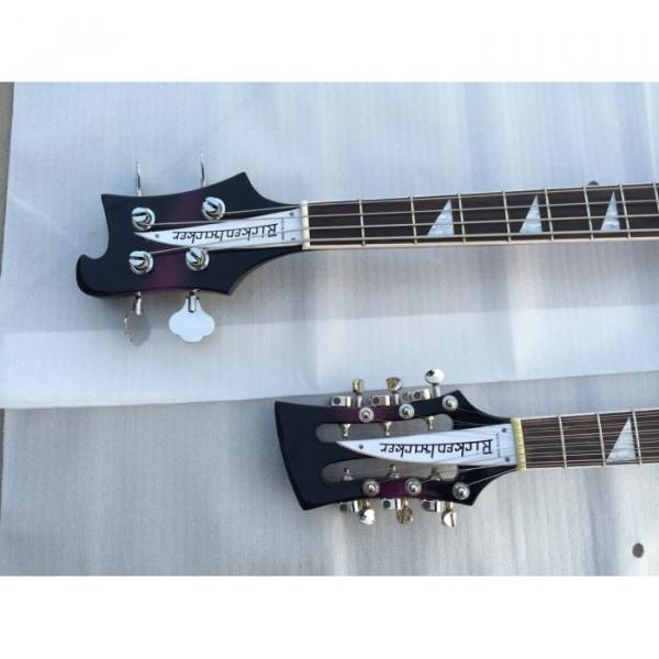 Double Neck Rickenbacker Purple 4 String Bass 12 String Guitar #6 image