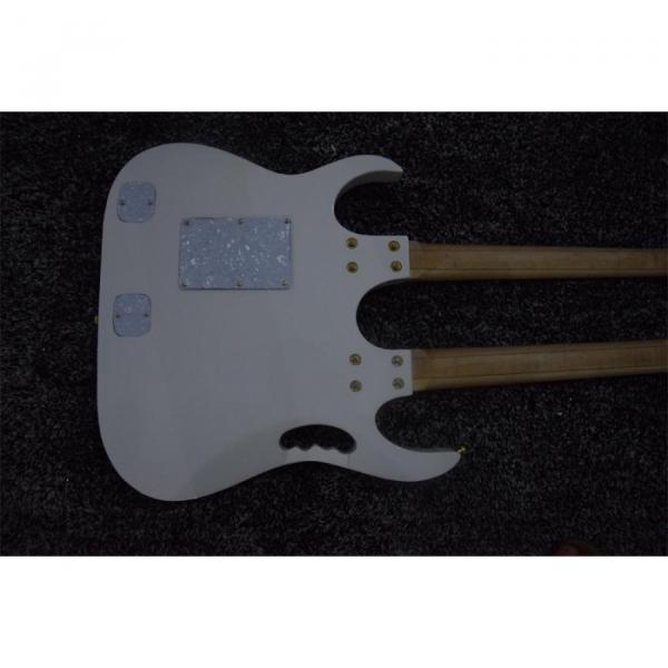 Custom JEM7V White Double Neck 6/12 Strings Guitar #6 image