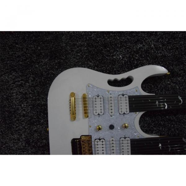 Custom JEM7V White Double Neck 6/12 Strings Guitar #13 image