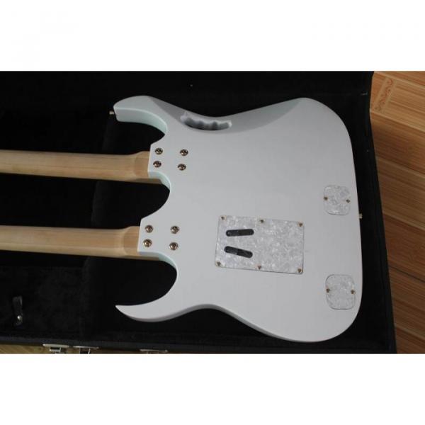 Custom JEM7V White Double Neck 6/12 Strings Electric Guitar #6 image