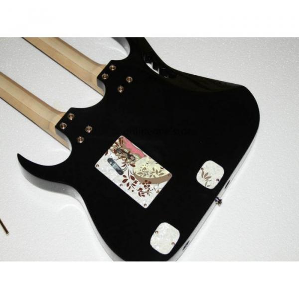 Custom JEM7V Red Black Double Neck 6/12 Strings Electric Guitar #6 image