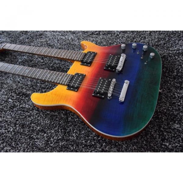 Custom Prism PRS Double Neck 6 String Electric Guitar Passive Pickups and 12 String Guitar #6 image