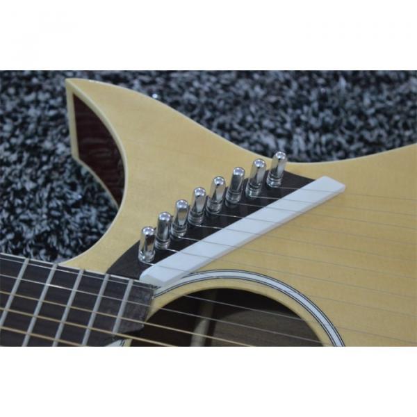 Custom Shop Natural Double Neck Harp Acoustic Guitar #8 image