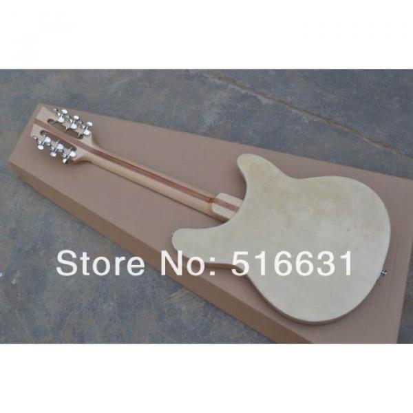 Custom 12 Strings Natural Rickenbacker 330 Left Handed Electric Guitar #8 image