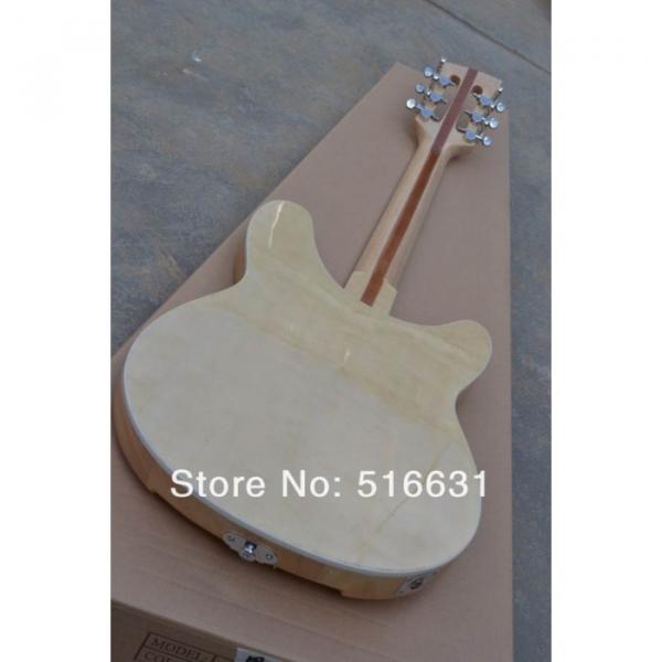 Custom 12 Strings Natural Rickenbacker 330 Left Handed Electric Guitar #9 image