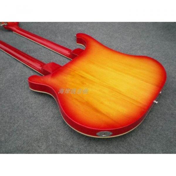 Custom 4003 Double Neck Fireglo 4 String Bass 12 String Guitar #18 image
