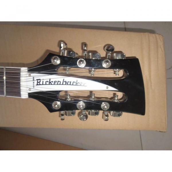 Custom 2 Pickups Rickenbacker 330 Black 12 String Guitar #7 image