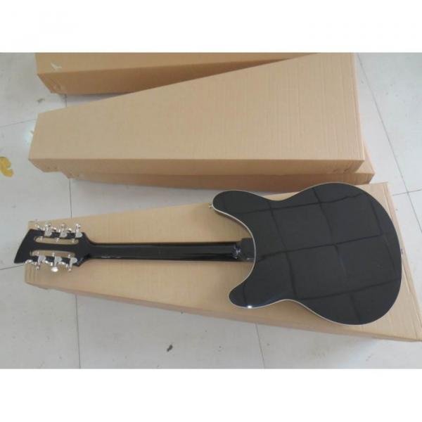 Custom 2 Pickups Rickenbacker 330 Black 12 String Guitar #9 image