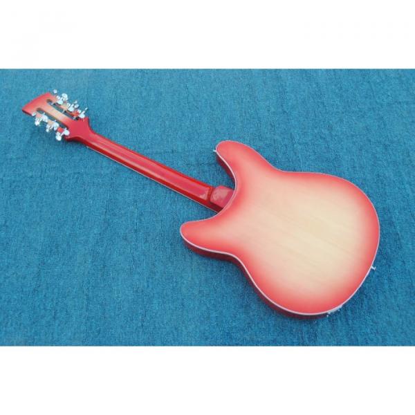 12 Strings Rickenbacker 360  2 Pickups Cherry Burst Electric Guitar #8 image