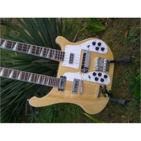 Custom 4003 Double Neck Naturalglo 4 String Bass 12 String Guitar #10 image